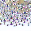 1Pack Mixed(SS3-SS16) Crystal AB Nail Art Rhinestones Non Hotfix Glitter Decorations Gold Flatback Glass Manicure Accessories