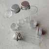 100 bouteilles claires de fioles de verre témoin en verre avec des capsules en aluminium bocal petite bouteille 14Ml