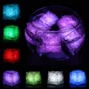 Светодиодный светильник Ice Cube, мигающий погружной многоцветный датчик жидкости, светящееся освещение для питья вина, свадьбы, вечеринки, бара, украшения