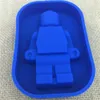 Foodgrade Siliconen Lego Schimmel Super Grote Robot Lego Cake bakvorm DIY Fondant Taart Decoreren Gereedschappen voor keuken eetkamer bar220i