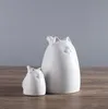 Bonito dos desenhos animados gordo de cerâmica maneki neko decoração da casa artesanato decoração do quarto porcelana animal estatueta sorte gato artesanato ornamento