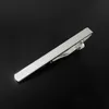 Blanda färg män tie clip pins staplar gyllene smala glasartade slips affärer kostymer tillbehör guld silver brons ti02