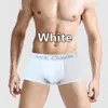 mutande da uomo biancheria intima sottile sexy da uomo boxer pantaloncini casual biancheria intima traspirante da uomo in poliestere tinta unita