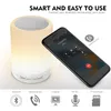 Toque de cabeceira Lamp - com Bluetooth Speaker, pode ser escurecido cores Night Light, lâmpada de mesa ao ar livre com Controle Smart Touch, para crianças dormindo Aid