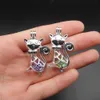 10pcs Silver Grace Cat Pearl Cage Jewelry Making Supplies Beads Cage Pendant Essential Oil Diffuser For Oyster Pearl Fun Gifts