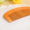 2000 stks veel houten kam natuurlijke gezondheid perzik hout antistatische gezondheidszorg baard kam pocket kammen haarborstel massager haar styling tool