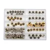 Bästa kampanjen Ny 60st Watch Crown for Copper 5.3mm 6.0mm 7.0mm Silver Gold Repair Accessories Assortment Parts