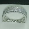 choucong Fashion Jewelry 10KT Gold Filled White Stone 5A Zircon stone Band Wedding Ring Sz 5-11 Free shipping Gift