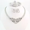 Set di gioielli pregiati perline africane collare collana orecchini orecchini bracciale anello per set di gioielli da donna accessori vintage per feste