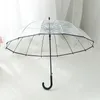 Transparent Umbrellas Parasol Kids Umbrella Rain Women Cute Clear Paraguas Good Quality POE