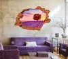 Carta da parati Adesivi murali stereo paesaggio 3D Adesivi murali creativi di personalità Adesivi murali in PVC con finte finestre