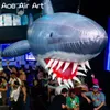 Modèle de requin gonflable suspendu géant à bouche ouverte pour fête ou décoration et autres événements en vente