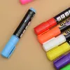 Effaçable 8 couleurs fournitures de bureau surligneur stylos marqueurs de craie liquide néon pour tableau d'écriture LED stylos d'écriture effet néon