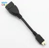 Micro USB mini 5pin T type interface câble hôte OTG adaptateur 11 cm mini câble usb pour tablette pc téléphone portable mp4 mp5 500 pcs/lot