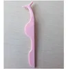 Venda por atacado venda quente clip prático tweezer ferramenta de nipper plástico cílios posti cílios de encrespação aplicador de extensão removedor compõem