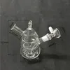 Recycler Glass Bongud Tubos de água da árvore de natal Forma de óleo Dab Plata