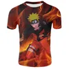 Nueva moda ropa de verano hombres camiseta de las mujeres Personajes de anime de anime Impresión 3D Dibujos animados Anime Cuello redondo Camiseta