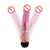 Sexspielzeug Mann gefälschter Penis realistisch Big Dildo Silikon Transparent Kristallvibrator Dildo für Frauen Klitoralstimulator Erwachsener produzieren2340825