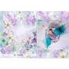 Pastello Bianco Viola Fiori Bokeh Sfondo floreale per neonato Fotografia Bambini Bambini Sfondi fotografici Fotografie Achtergronden
