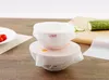 Hot Sell 4pcs / Set Food Silicone Stretch Lid Reusable Silicone Cling Film Bowl Cover och Wraps Seal Vakuum Cover Lid Kök verktyg