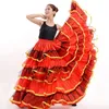 Gonna da flamenco Donna Flamenco spagnolo Vestito operato Gonna da ballo Senorita Rumba Salsa Costume/Vestito da flamenco/Gonna Danza del ventre