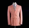 pink slim suit