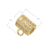 Atacado Handmade DIY Acessórios de Jóias Encantos de Slides 8mm Bail Beads para Colar Pulseira Achados Bead CZ Rhinestone Conector Pingente