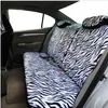 Autoitouth Short Plush Luxury Zebra Pokrowce na siedzenia Universal Fit Większość Siedzenia Samochodowe Kierownica Pokrywa Ramię Osłona białego siedzenia