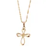 Infinity Sign Jewelry Collier avec pendentif en forme de cœur et de croix avec nœud celtique