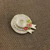 New Fashion Trendy Women Brooch Pin 18K Yellow Gold Plated Flower Pearl Hat Design Pin Brooch for Girls Women Party Wedding Nice G2468738