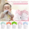 5 Färg Silikon Teether Baby Pacifier Glove Baby Teething Glove Nyfödda Nursing Mittens Kids Teether Chewable Nursing Beads CCA9976-A 30PCS