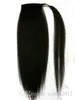 Yaki reta Remy cabelo rabo de cavalo para as mulheres negras rabos de cavalo afro Perucas cordão envoltório em torno de extensões de cabelo rabo de cavalo 120g 1b cor