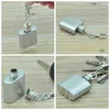 1oz HIP FLASK RVS Sleutelhanger Mini Draagbare Outdoor Wijnfles Schroefdop Whisky Liquor Alcohol Flagon Sleutelhanger Drinkwarenkolf