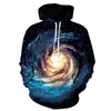 Al por mayor-Mr.1991INC Space Galaxy Sudaderas 3d Hombres / Mujeres Sudaderas con capucha con estampado de sombrero Estrellas Nebulosa Otoño Invierno Sueltas Sudaderas con capucha finas con capucha