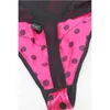 New Plus Size Garter Rose Women Black polka dot Lace Garters Belt for Stockings Thong/Panties metal clips Garter underwear S404