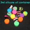 Różne pola wielkości pojemników silikonowych Słoiki DAB 3ML 5ML 7ML 22ml Uchwyt do kuli olejowej Silicon Wax Container Dabber Jar Storage Box