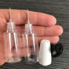 針ボトルプラスチック長い薄いチップペットeliquid 10ml 10ml 15ml空のe液体ジュースドロッパーボトルオイルDHL用のチャイルドプルーフキャップ付き