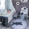 Tappetino da gioco per bambini in tinta unita Gioco per tappetino rotondo per gattonare Carrello con aria condizionata Tappeto per tenda da letto Decorazione mantovana