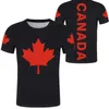 CANADA t shirt fai da te su misura nome numero can country t-shirt nazione bandiera ca nero logo college stampa foto abiti francesi