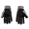 IN Selling Mens Favorite Black and Brown Warm Pigskin Finger Glove Work Bike Drving Gloves for Gift