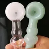 Fumando tubo mini cachimbo de vidro bongs de vidro colorido em forma de metal super grande cano de cabaça de bolha