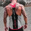 Män bodybuilding tank top gym fitness ärmlös skjorta ny manlig bomull crossfit kläd mode singlet väst undertröja264c