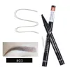 10 stks / partij Drop Handaiyan Wenkbrauwen 4 Vork Micro-Carving Liquid wenkbrauw Potlood Zeer fijn waterdicht Tint Eye Brow Tattoo Pen Wenkbrauw Enhancer