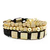 Män Armband Smycken Kronor Charms Men Armband Macrame Pärlor Armband För Kvinnor Pulseira Masculina Pulseira Feminina Presentgåva