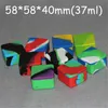Nonstick Wax Containers Silicone Box Silicon Square Container Big Wax Jars Dishes Mats Dab Dabber Tool Large Jar Vaping FDA Approved