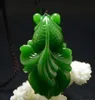 New Natural Jade China Green White Jade Pendant Necklace Amulet Lucky Fish Statue Collection Summer Ornaments