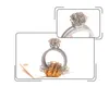 Laser Cut 3D Ring Bröllop Hälsningskort Inbjudningar Romantiskt Handgjorda Alla hjärtans dag för Lover Vykort Festivt parti leveranser