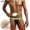 JOCKMAIL 3 PCS / Lot hommes sous-vêtements pénis jockstrap sexy renflement améliorant push up tasse pad sous-vêtements gai calzoncillos hombre slip C18111601