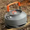 Fogo-Bordo 0.8L Camping Chaleira de Água Piquenique Troca de Calor Chá Do Café Pote Com Prova de calor Lidar Com Chá Filtro FMC-XT1