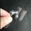 25mm XL Épais Quartz Fusée Tête Banger Pipe Outil Nail Base Fond Rond 10mm 14mm 18mm Mâle Femelle pour Narguilé Bong En Verre